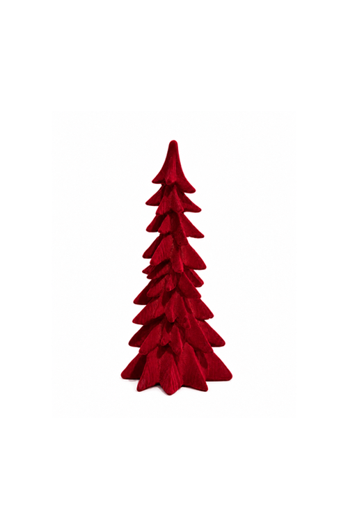 Mini Árvore Natalina Decorativa Flocado em Resina 20cm