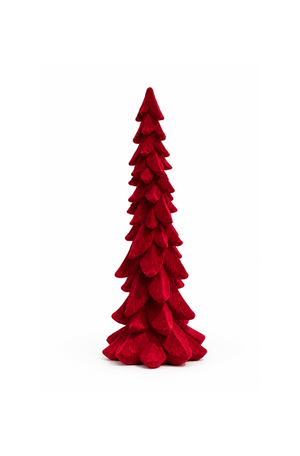Mini Árvore Natalina Decorativa Flocado em Resina 24cm