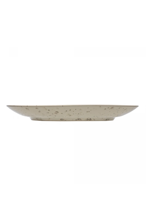 Prato de Sobremesa Mist 22cm Branco Matte Cerâmica