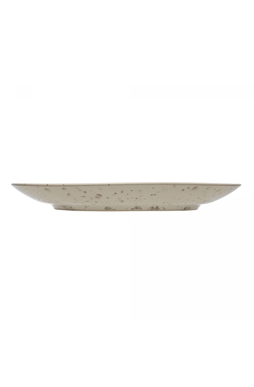 Prato de Sobremesa Mist 22cm Branco Matte Cerâmica