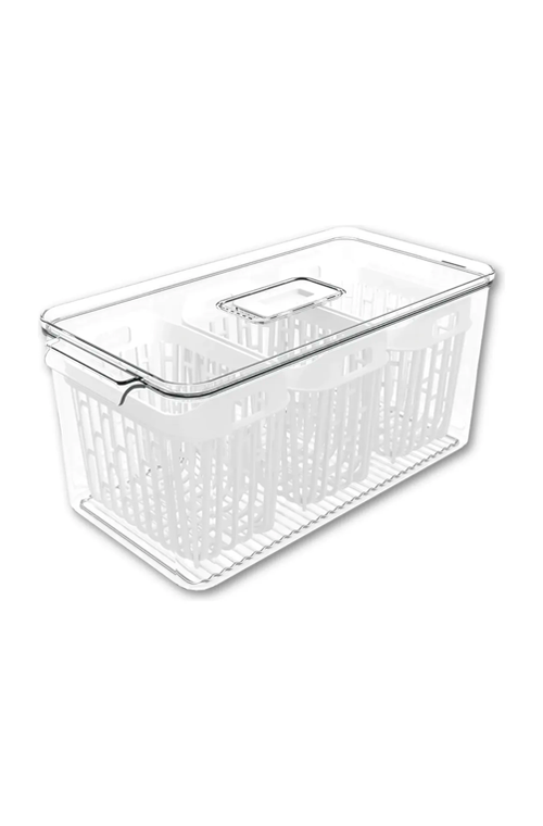Organizador de Geladeira com 3 Cestos 6 Litros