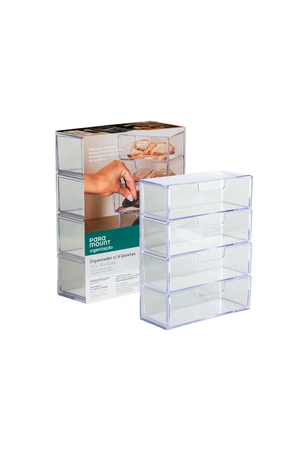 Organizador Diamond com 4 Gavetas
