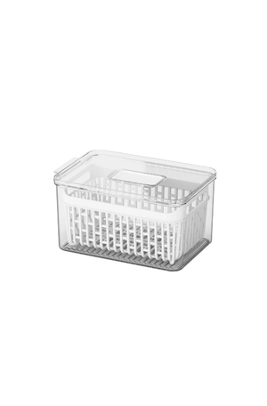 Organizador de Geladeira com Cesto Branco 3,2 Litros