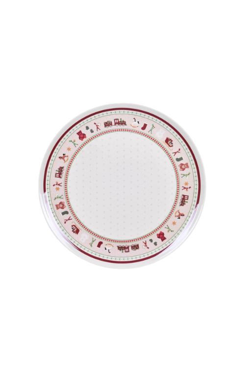 Prato Raso Natalino Brinquedos Xadrez de Melamina