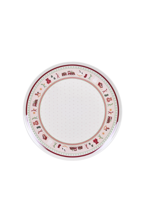 Prato Raso Natalino Brinquedos Xadrez de Melamina