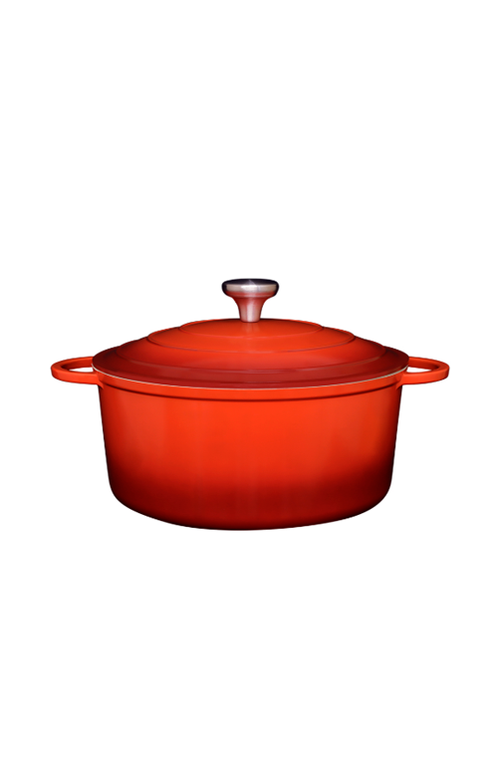 Caçarola de Indução Le Chef Vermelha em Cerâmica 29x13cm