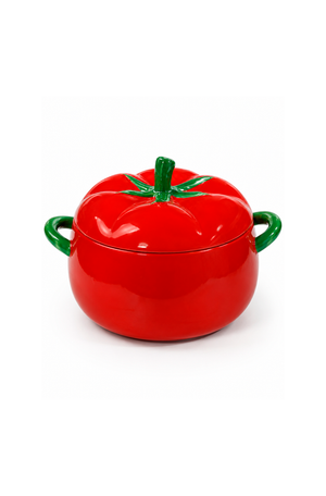 Panela de Tomate com Tampa em Cerâmica 22cm