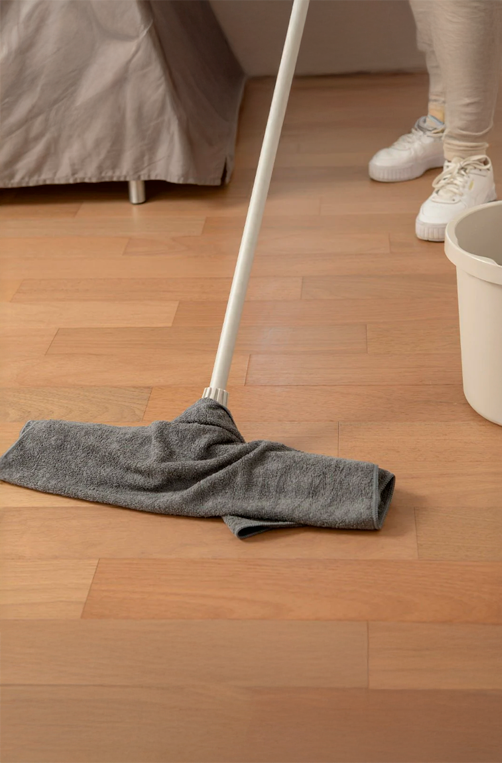 Pano de Chão para Limpeza em Microfibra com Encaixe Flow