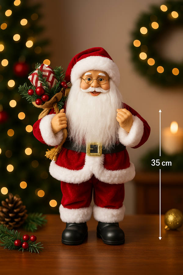 Papai Noel Saco de Presente Candy 35cm