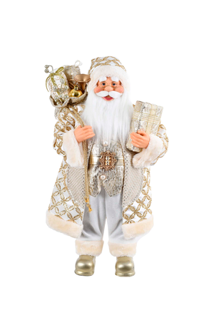 Papai Noel Decorativo em Pé Champanhe 60cm