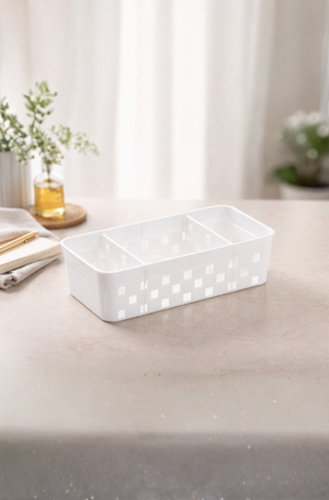 Cesto Organizador com 3 Divisórias Quadratta