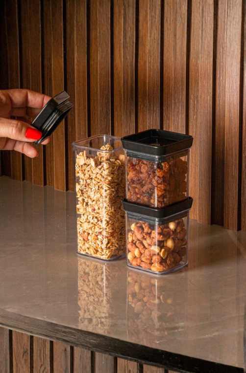 Mini Pote Hermético Lumini Quadrado 340ml