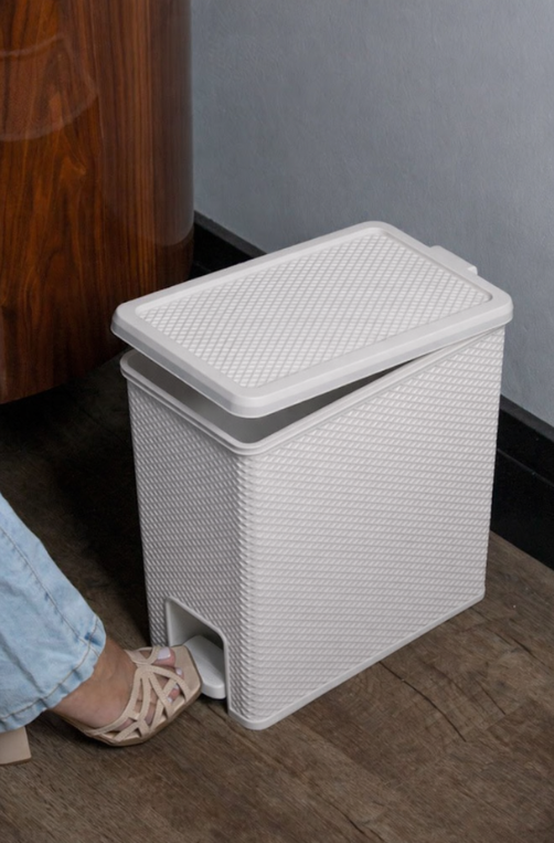 Lixeira Línea com Pedal 10 L Branco