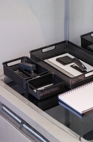 Cesto Organizador Línea Preto 17cm