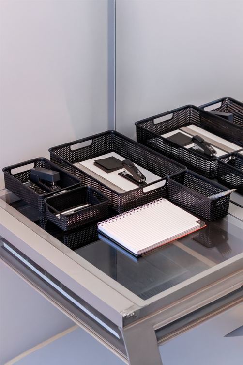 Cesto Organizador Línea Preto 23cm