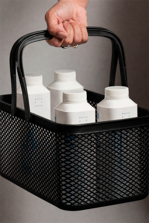 Cesto Línea com Alça Retangular Preto