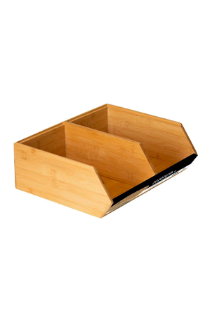 Organizador Empilhável de Bambu Duplo