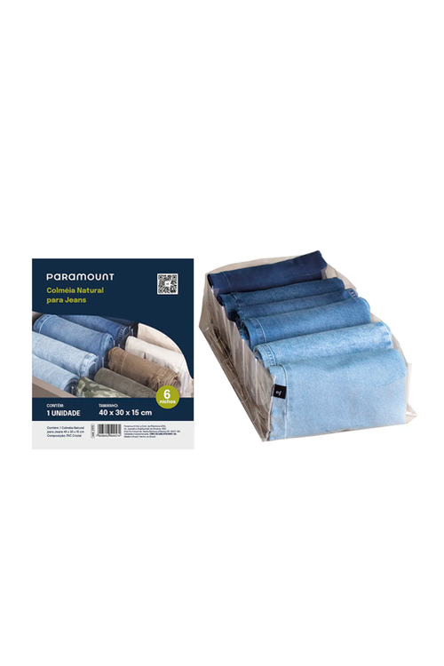 Colméia Natural para Organizar Jeans