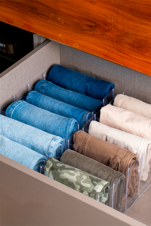 Colméia Natural para Organizar Jeans