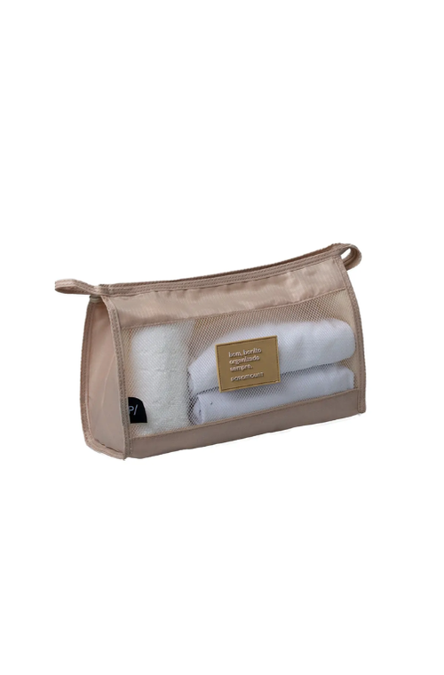 Necessaire Envelope para Viagem Creme