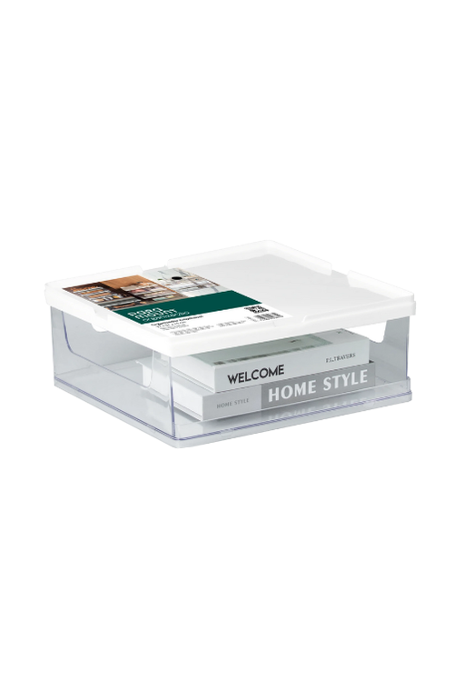 Organizador Empilhável Branco 37x14cm