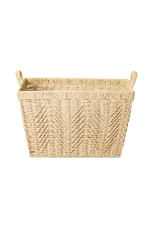 Cesto de Fibra Natural com Alça Nature