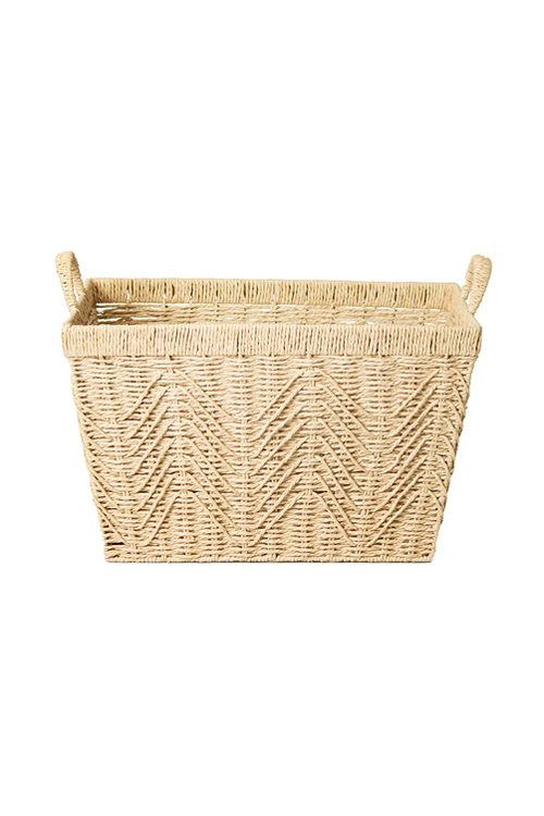 Cesto de Fibra Natural com Alça Nature