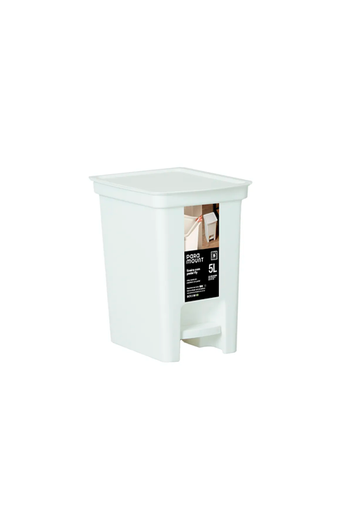 Lixeira com Pedal Pratic 5 L Branco