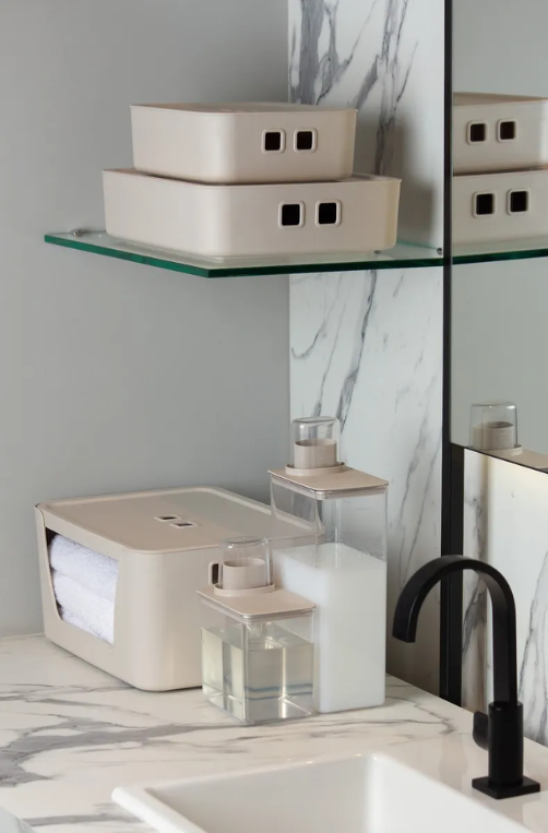 Dispenser Lumini Retangular Creme 2.600ml