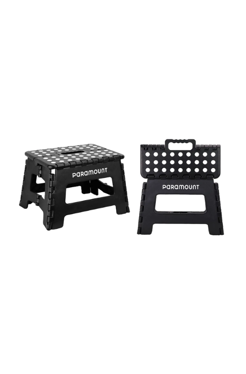 Banqueta Dobrável Antiderrapante Preto