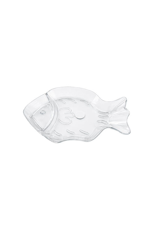 Petisqueira com Formato de Peixe Transparente em Acrilico