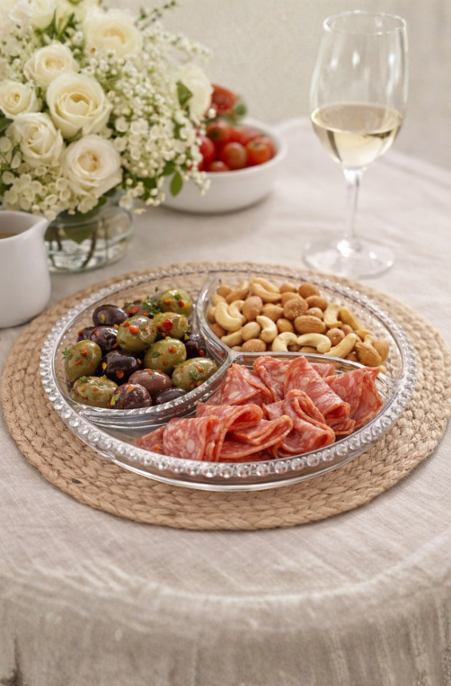 Petisqueira Pearl de Cristal 23cm