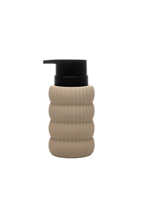 Porta Sabonete Líquido Soft Touch Orbit Nude de Cerâmica 310ml