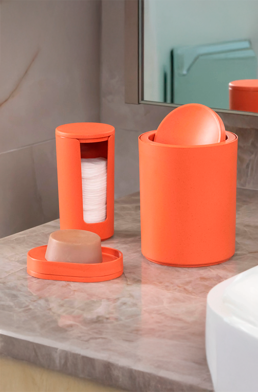 Porta Algodão em Disco em Plastico