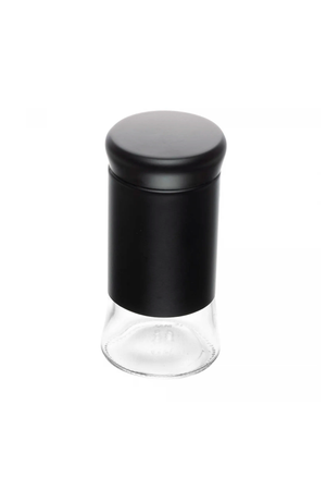 Porta Temperos Versatile 135ml Preto Vidro