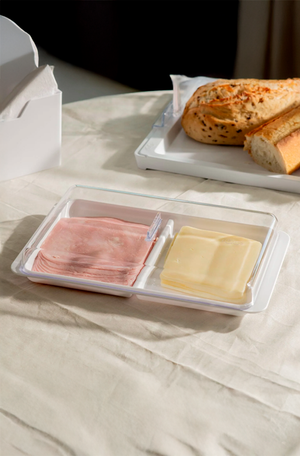 Porta Frios Duplo com Tampa Break Branco