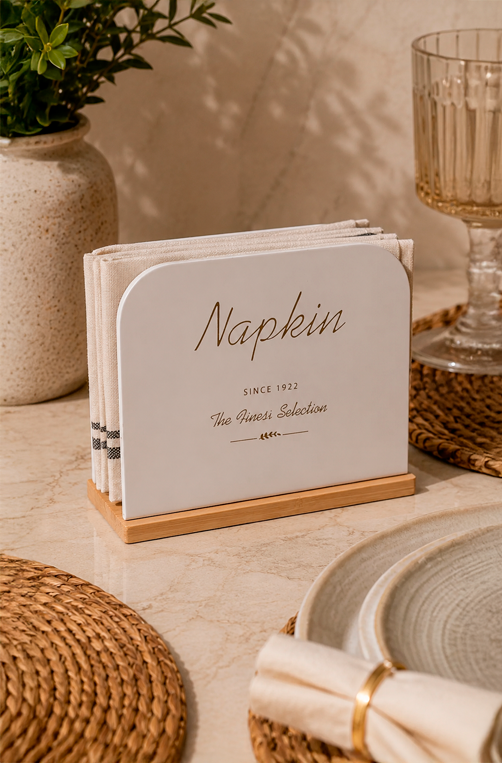 Porta Guardanapo Olina Off White