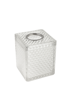 Porta Lenço de Vidro Cubico Dots para Papel