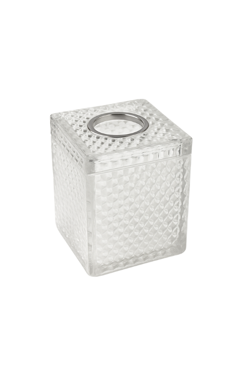 Porta Lenço de Vidro Cubico Dots para Papel