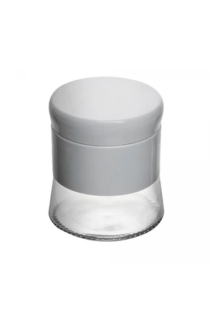 Porta Mantimento Versatile 400ml Branco Vidro