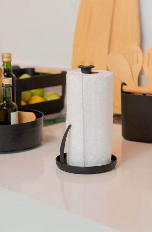 Porta Papel Toalha Lume Preto