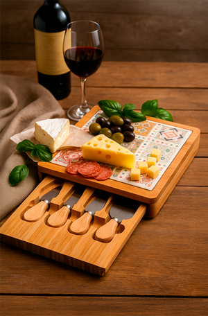 Conjunto para Queijo Ladrilho 6 Peças