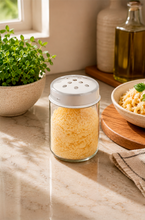 Queijeira e Oreganeira em Aço Inox 150ml