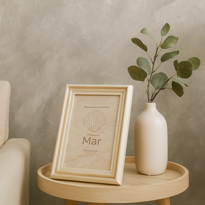 Porta Retrato Ondas Decorativo 15x20cm