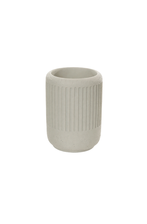 Porta Escova de Dentes em Cimento Off White