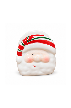 Porta Guardanapo Papai Noel em Cerâmica