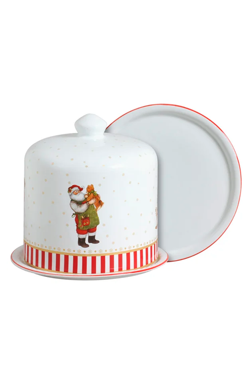 Porta Panetone Christmas Charm em Cerâmica