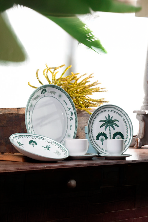 Prato Fundo Stoneware Coup Exótica Floral
