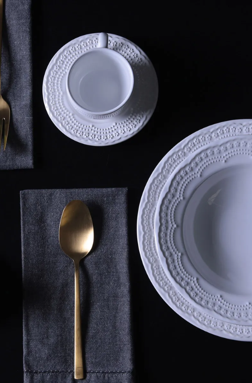 Xícara de Chá com Pires Madeleine Branco 161ml