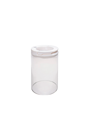 Pote com Tampa Plástica Bege Vidro Borossilicato Médio